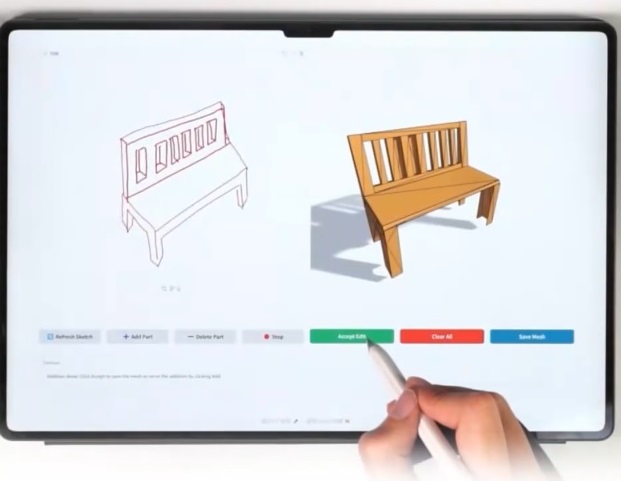 MeshPad: Interactive Sketch-Conditioned Artist-Designed Mesh Generation and Editing
