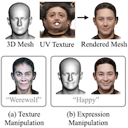 ClipFace: Text-guided Editing of Textured 3D Morphable Models